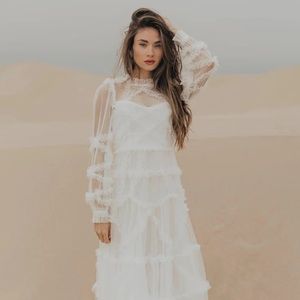 Untamed Petals White Dreamer Maxi